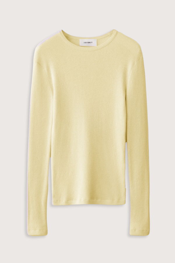 Lisa Yang Vivian Cotton Cashmere T-Shirt - Limone
