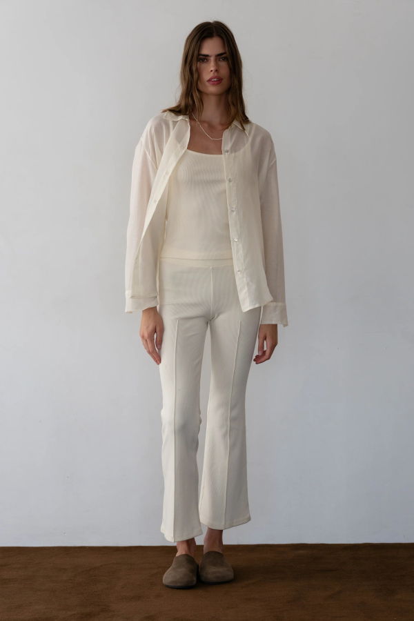 Donni. The Rib Kick Flare Pants