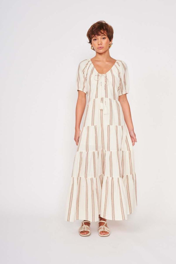 dra Ayana Dress - Vintage Ivory