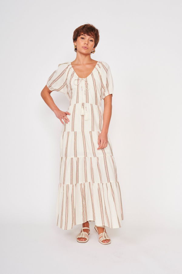 dra Ayana Dress - Vintage Ivory