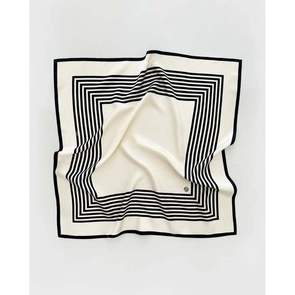 lescarf No. 1 Scarf - Black & Cream