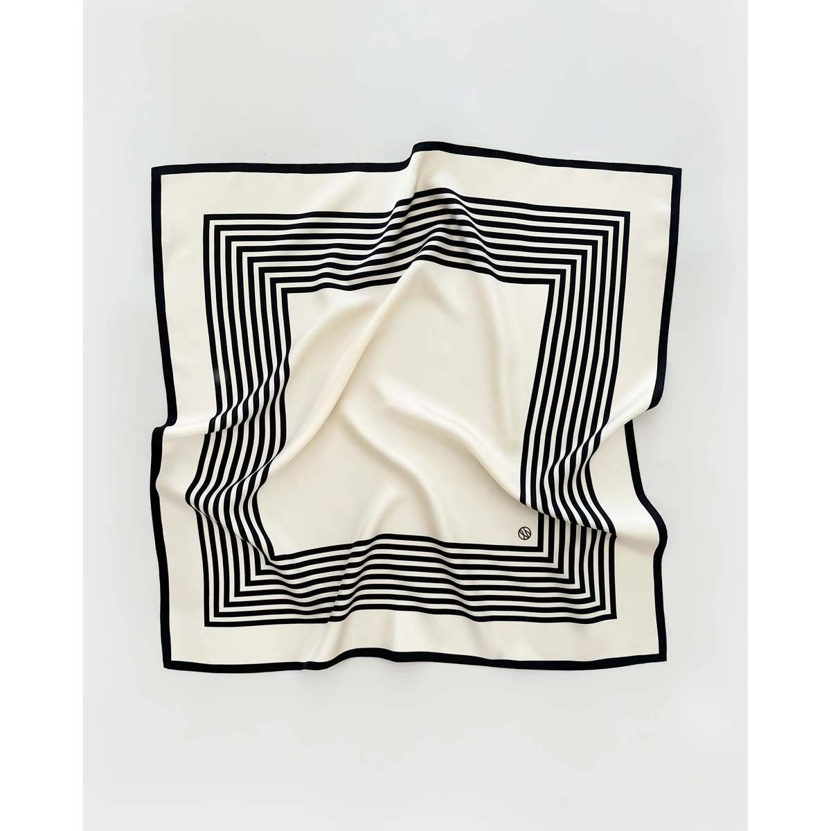 lescarf No. 1 Scarf - Black & Cream - Image 1 of 5