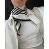 lescarf No. 1 Scarf - Black & Cream - Thumbnail 3