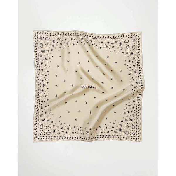 lescarf Paisley Scarf 2 Scarf - Sand