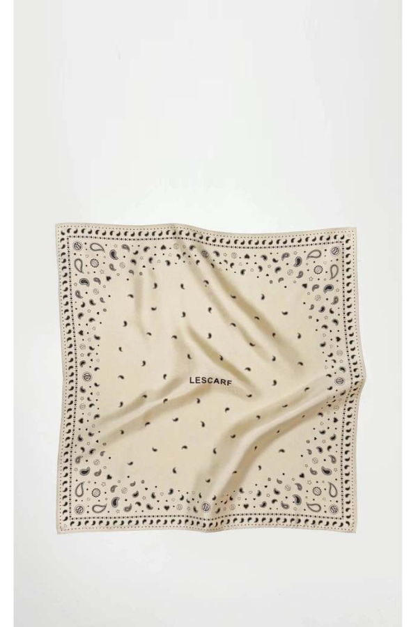 lescarf Paisley Scarf 2 Scarf - Sand