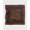 lescarf Striped Scarf 80 cm - Brown - Thumbnail 1