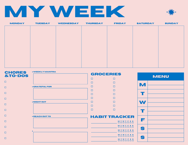 Snderhaus Mini My Week Planner