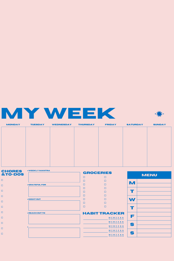 Sønderhaus Mini My Week Planner