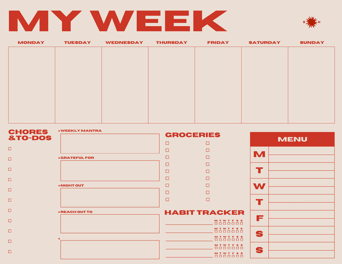 Sønderhaus Mini My Week Planner - Image 3 of 10