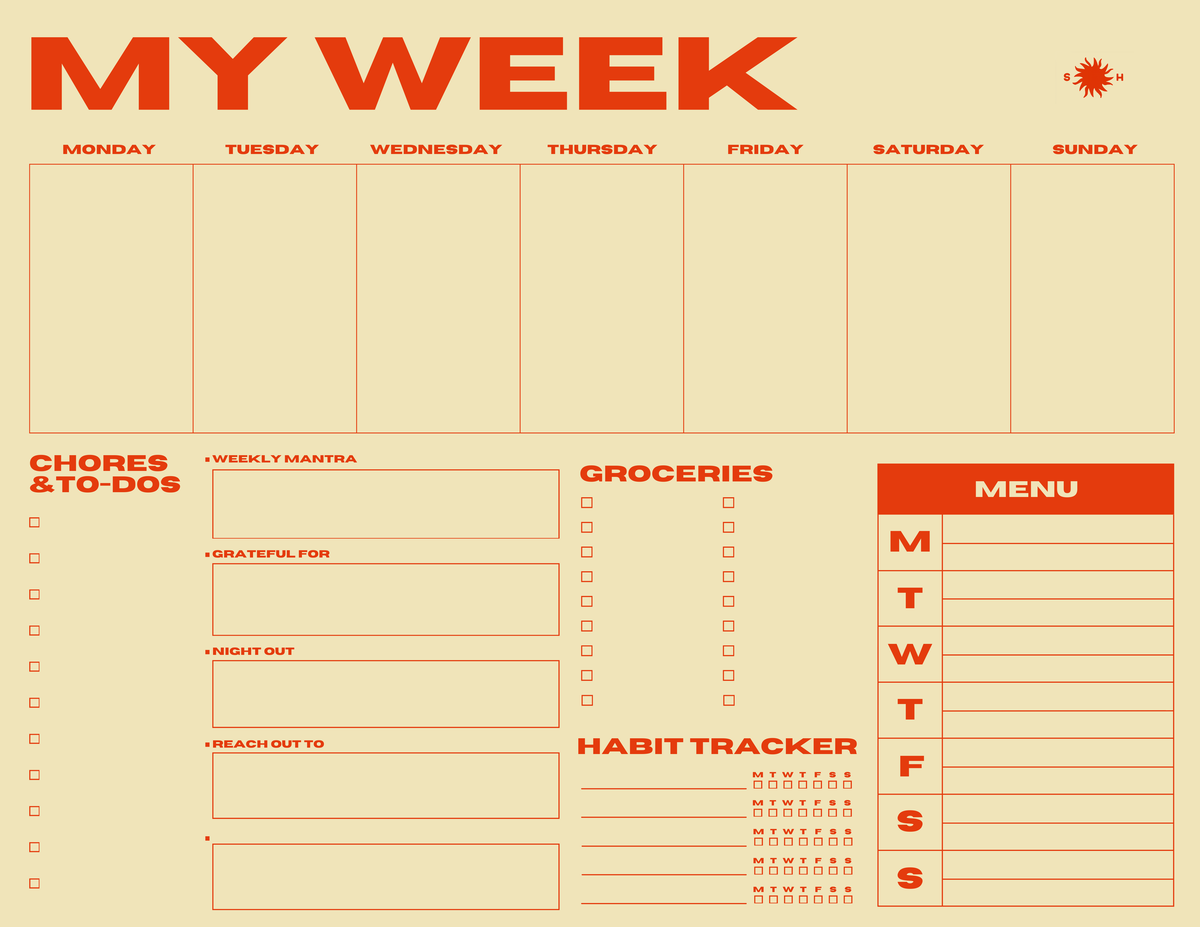 Sønderhaus Mini My Week Planner - Image 4 of 10