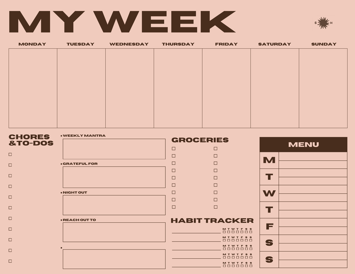 Sønderhaus Mini My Week Planner - Image 7 of 10