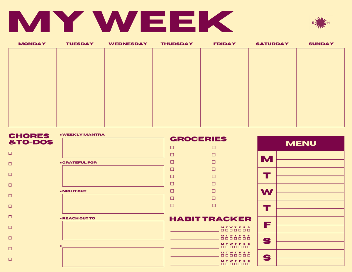 Sønderhaus Mini My Week Planner - Image 8 of 10