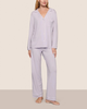 Eberjey Gisele Long PJ Set - Thistle/Ivory - Thumbnail 1