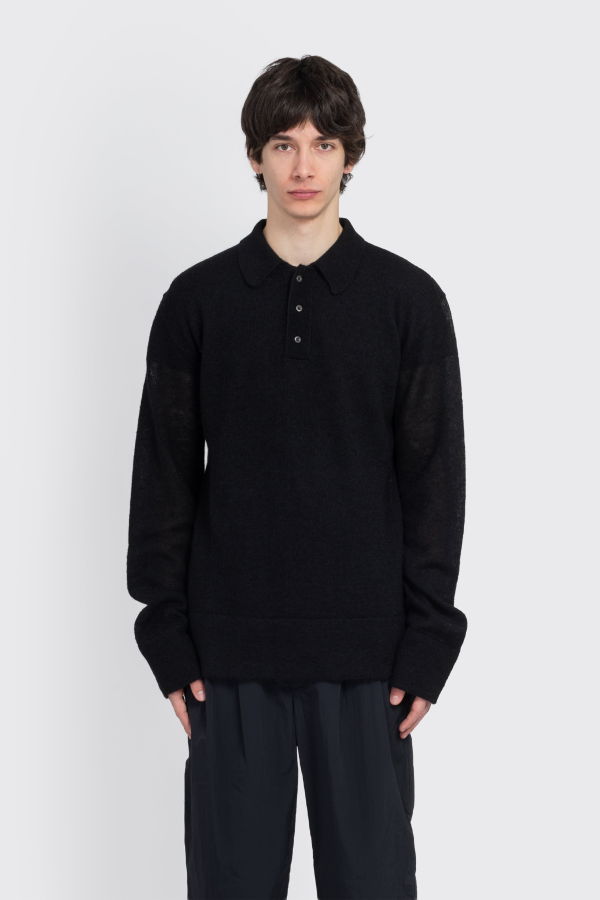 Rier Polo Knitwear - Black