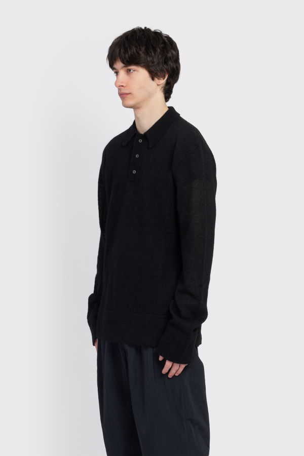 Rier Polo Knitwear - Black