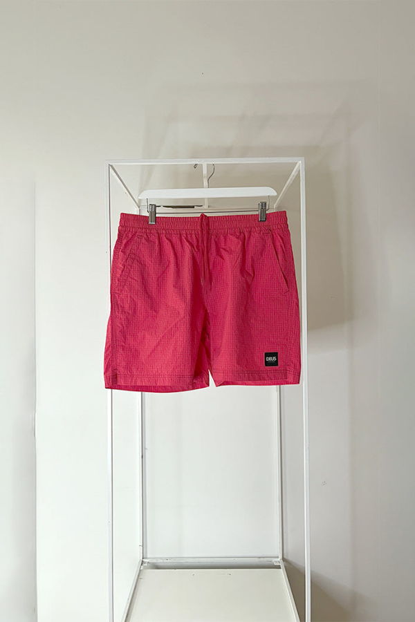 Deus Ex Machina Service Swim Shorts - Red