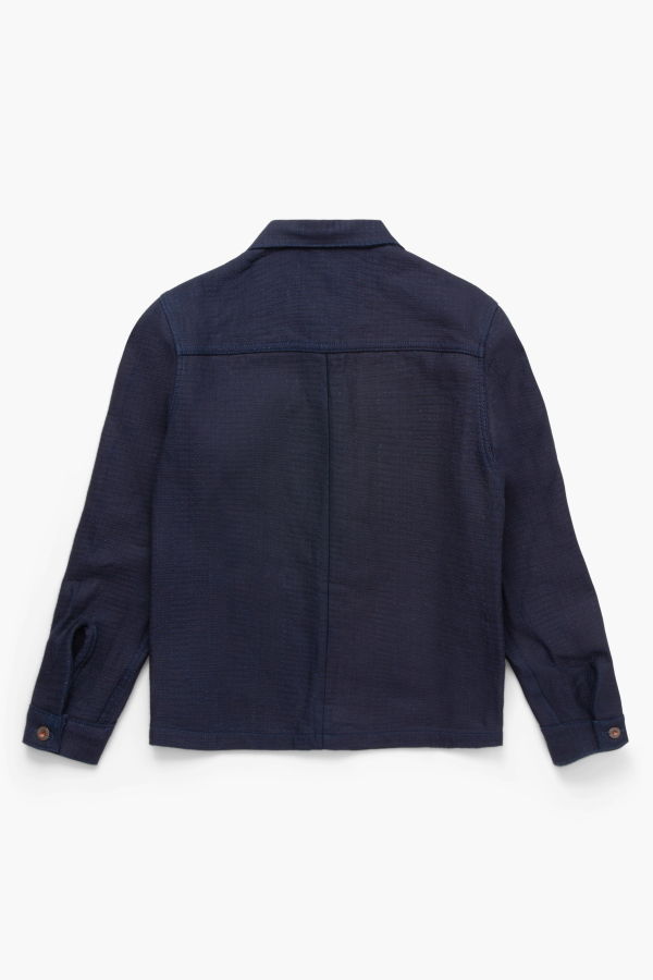 Railcar Fine Goods Chore Coat Unshin Sashiko Jacket - Indigo