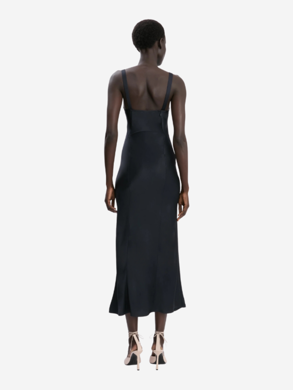 Victoria Beckham Panelled Cami Dress - Navy - Image 4 of 5