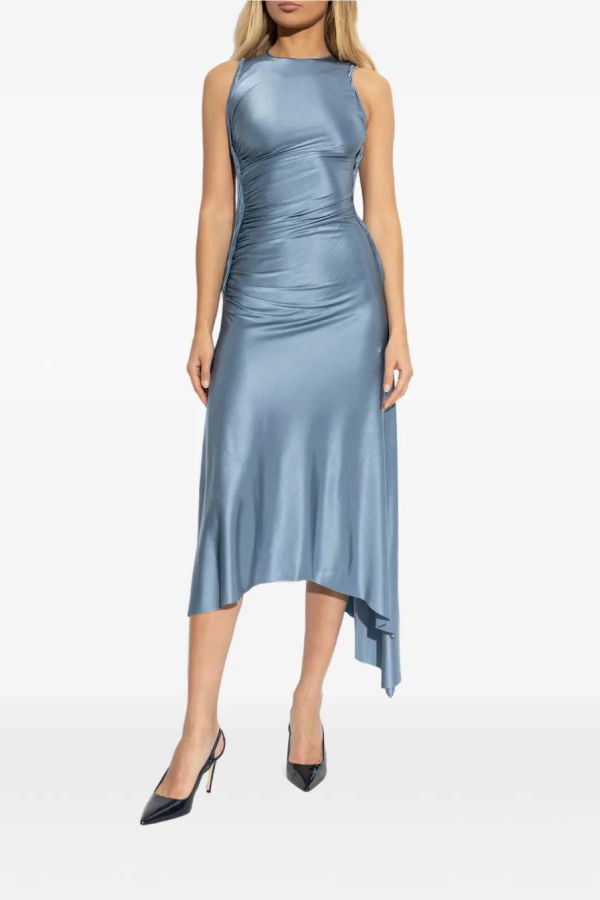 Victoria Beckham Twist Dress - Stone