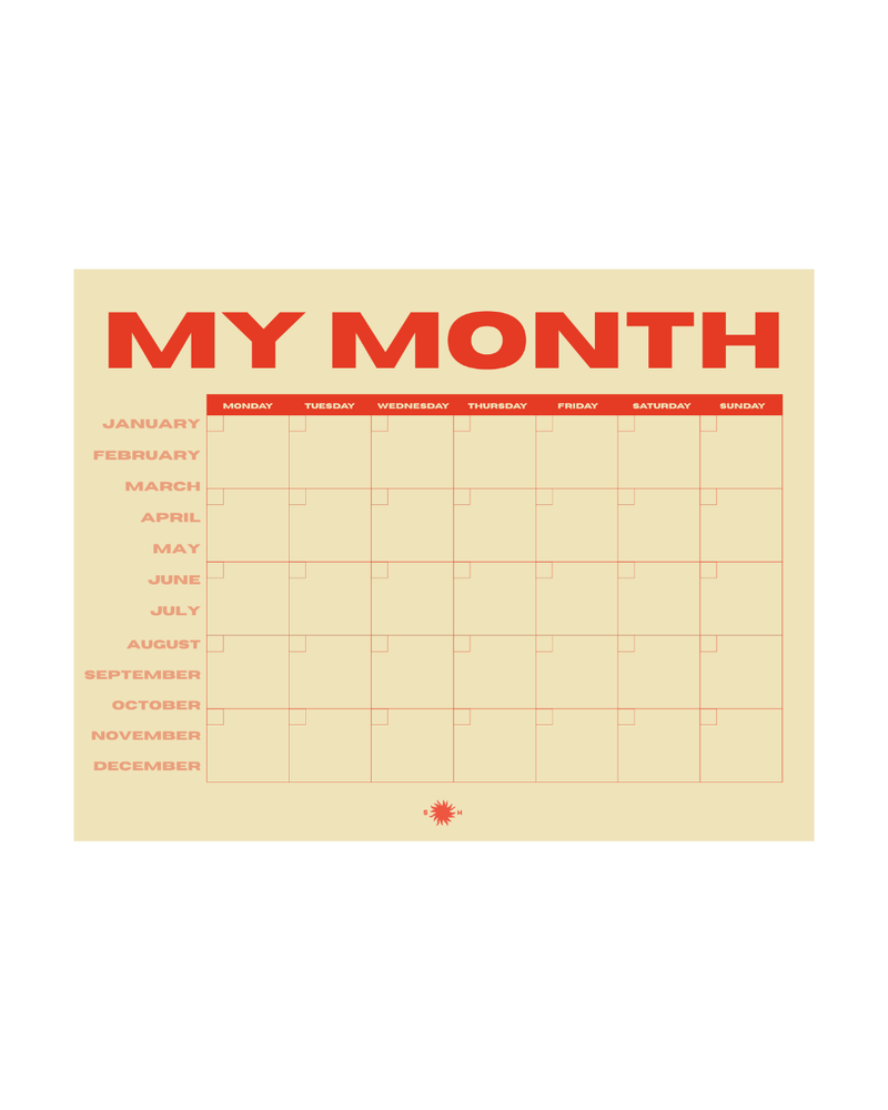Snderhaus Mini My Month Planner