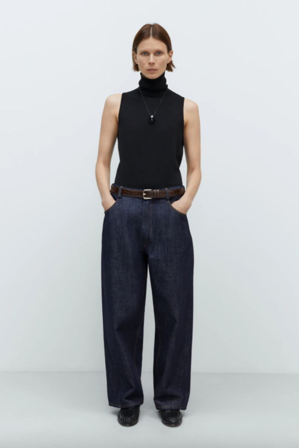 Cordera Denim Straight Pants - Indigo