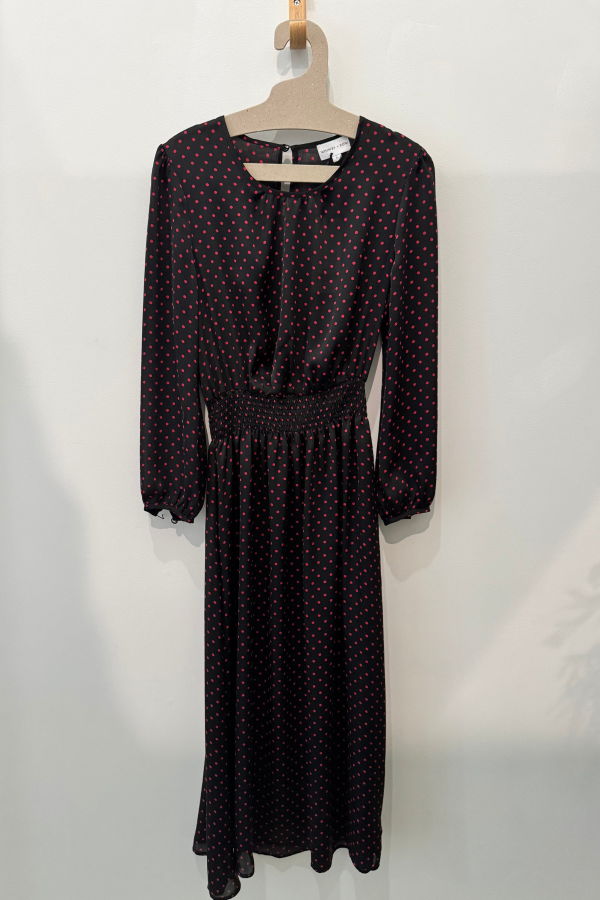 Whimsy + Row Greta Dress - Red Polka Dot