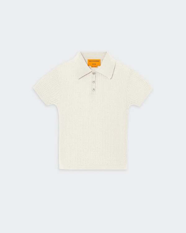 Guest in Residence Shrunken Polo Sweater Guest in Residence Shrunken Polo Sweater