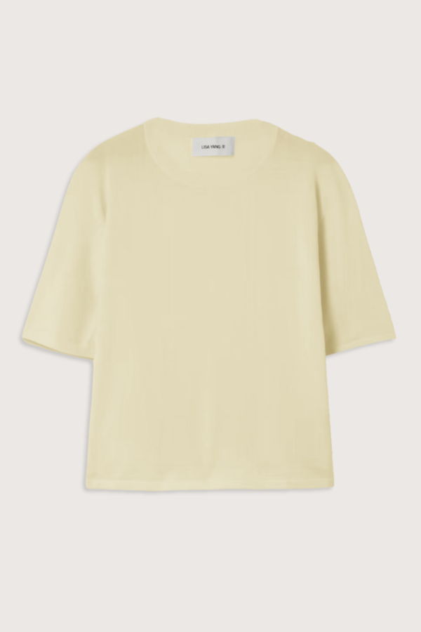 Lisa Yang Rubie Cotton Cashmere T-Shirt - Limone