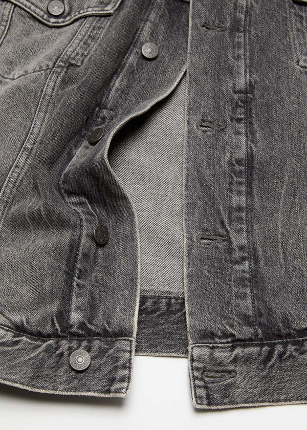 Acne Studios Hooded Denim Jacket - Washed Black