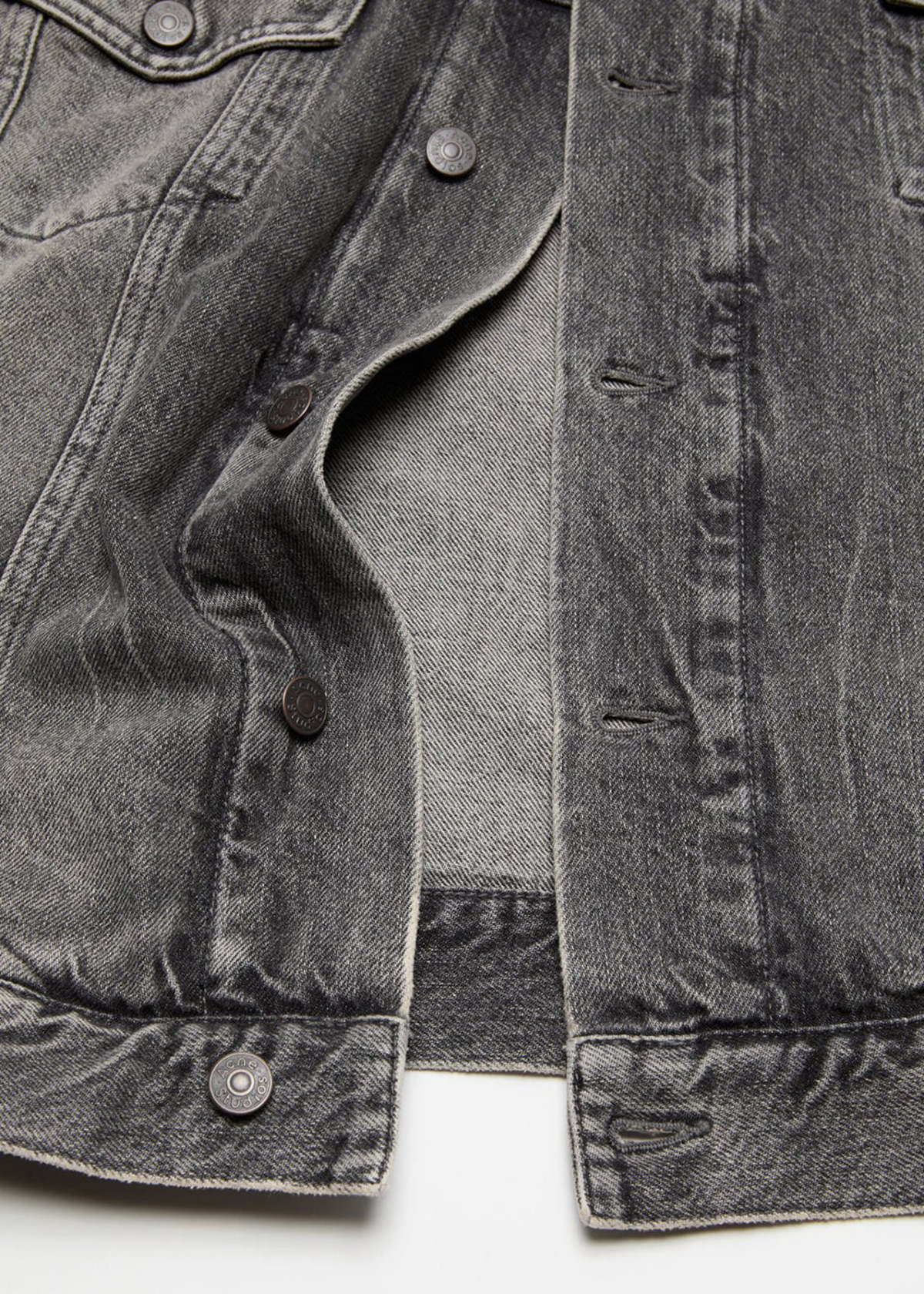 Acne Studios Hooded Denim Jacket - Washed Black - Image 5 of 5