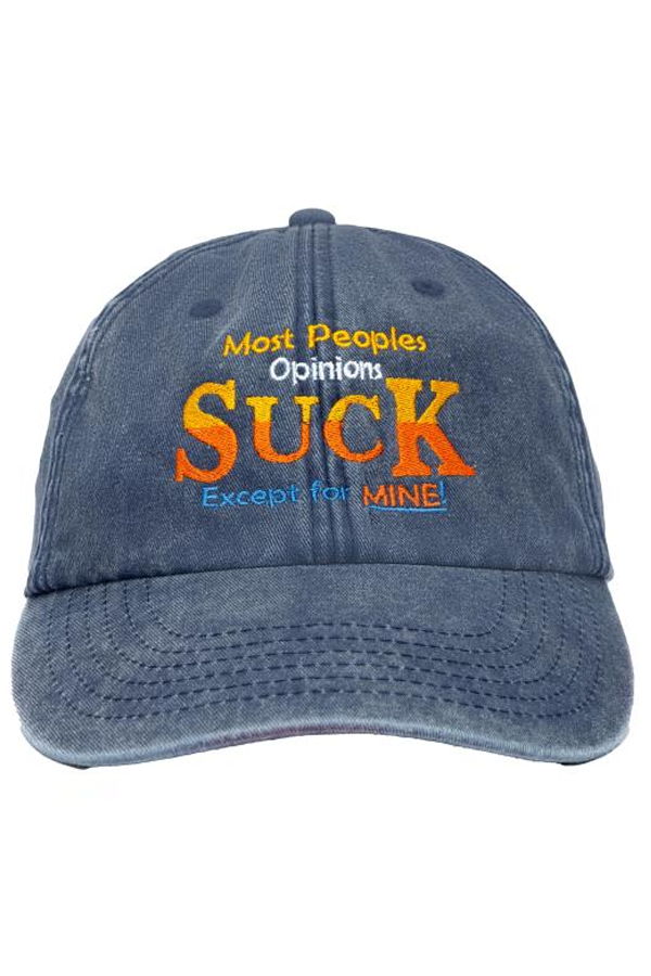 WILD DONKEY Opinion Baseball Cap - Vintage Blue