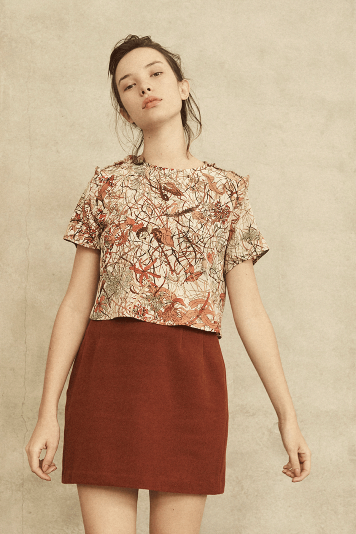 Annie Hamilton CROPPED TEE - WINTER - Image 1 of 5