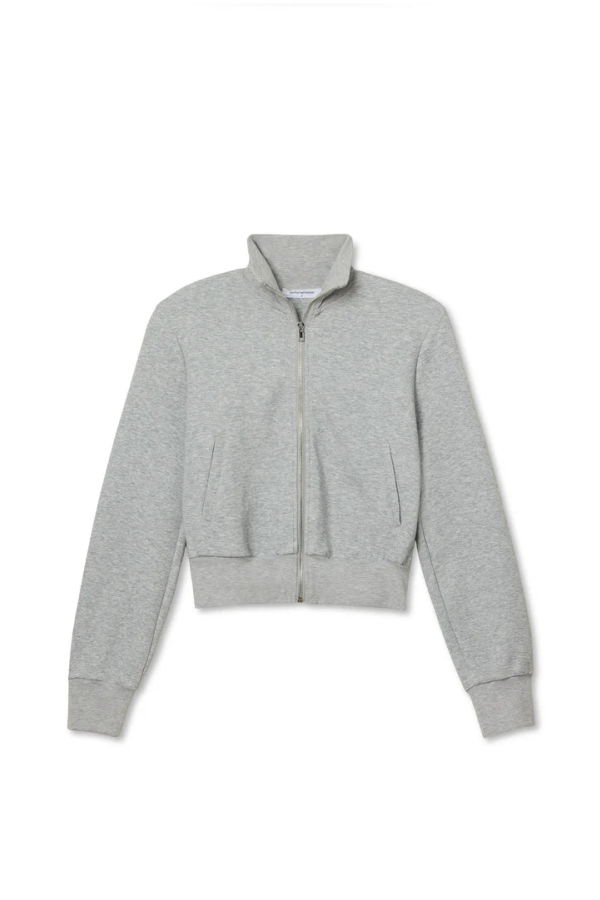 Perfect White Tee Milana Travel Track Jacket - Heather Grey