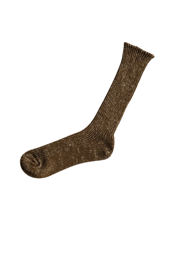 Nishiguchi Kutsushita Hemp Cotton Ribbed Socks
