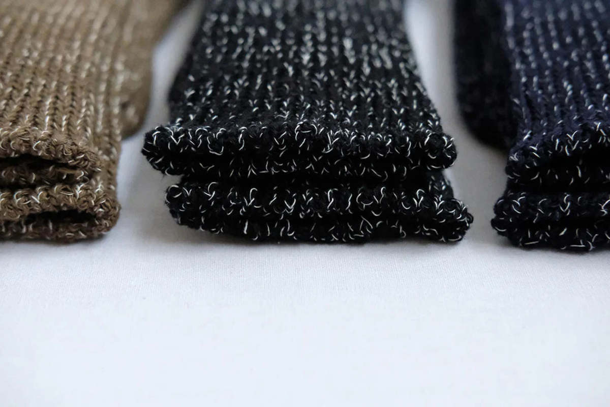 Nishiguchi Kutsushita Hemp Cotton Ribbed Socks - Image 4 of 8