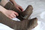 Nishiguchi Kutsushita Hemp Cotton Ribbed Socks - Thumbnail 5