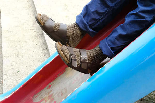 Nishiguchi Kutsushita Hemp Cotton Ribbed Socks