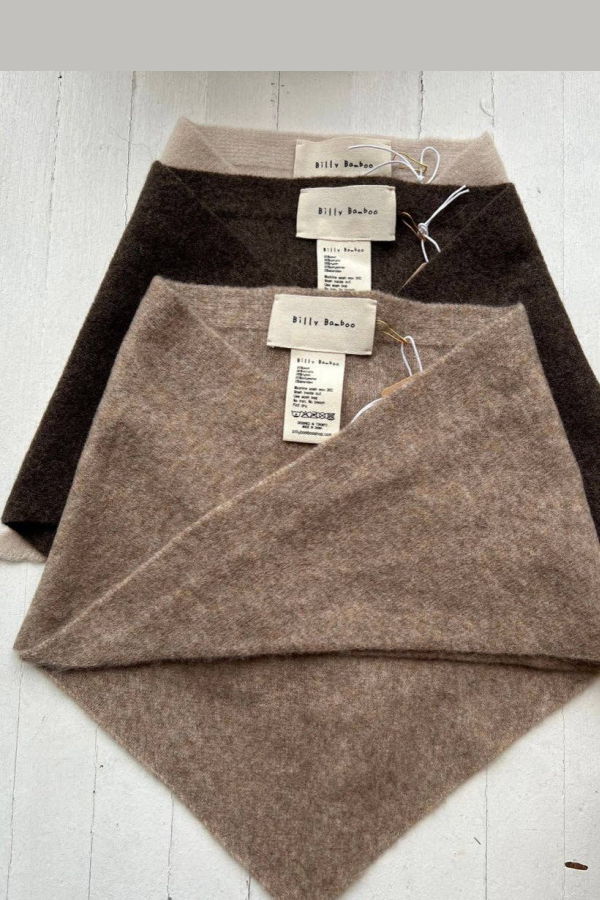 Billy Bamboo Fuzzy Wool Cravat Scarf