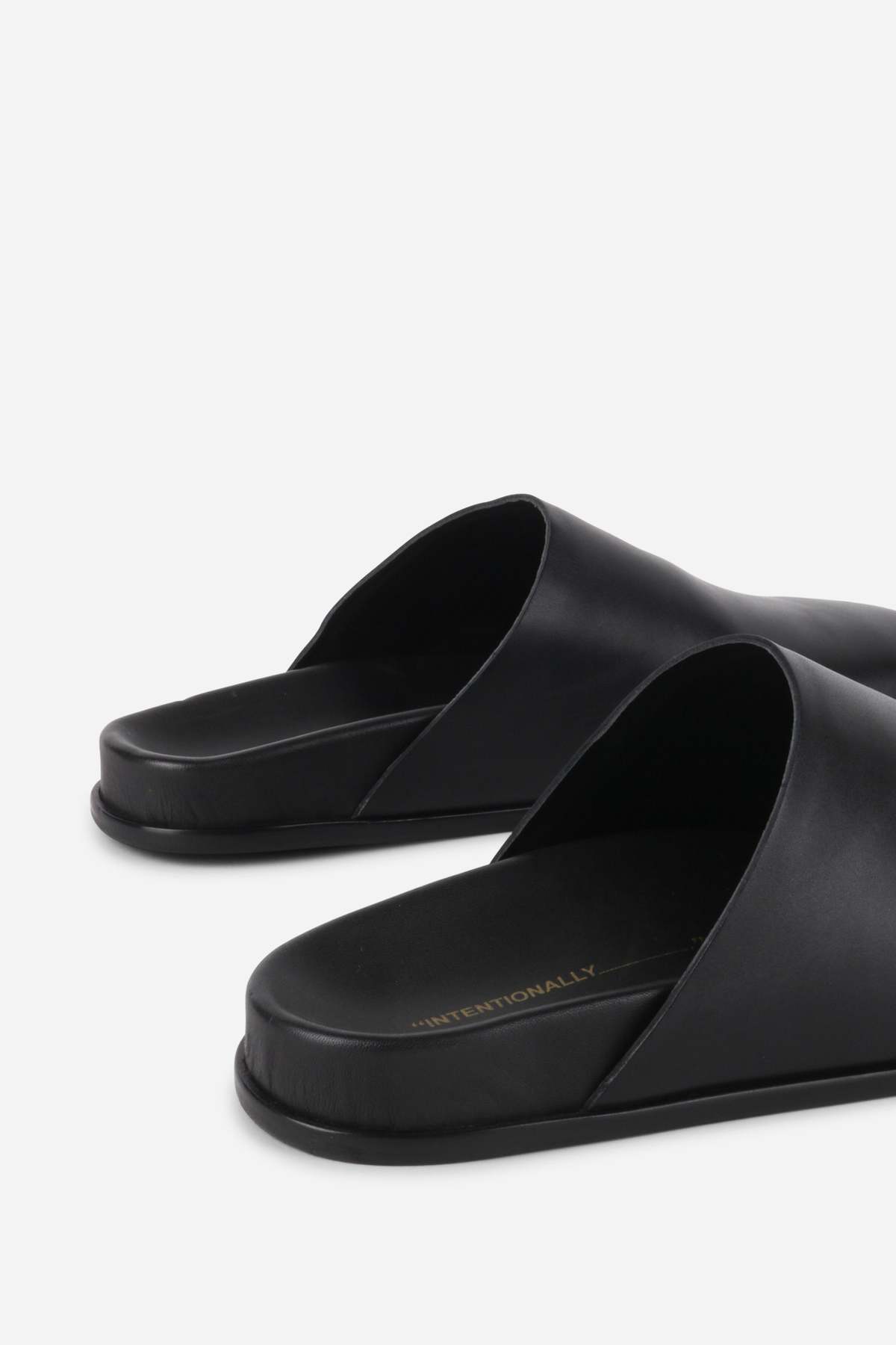 "INTENTIONALLY __________." AGATHA SLIP ON NATURAL SOLE MULE - Image 6 of 20