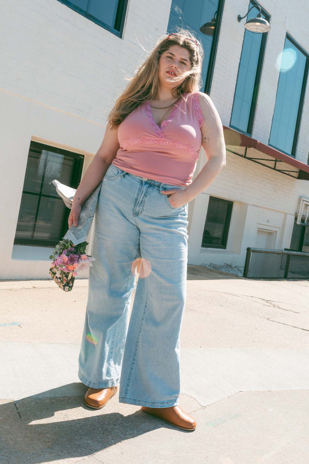 "INTENTIONALLY __________." AGATHA SLIP ON NATURAL SOLE MULE - Image 12 of 20