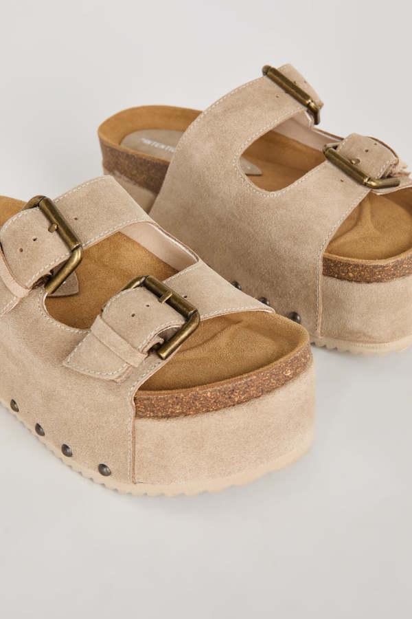 INTENTIONALLY __________. COOPER-2 Suede Platform Sandal