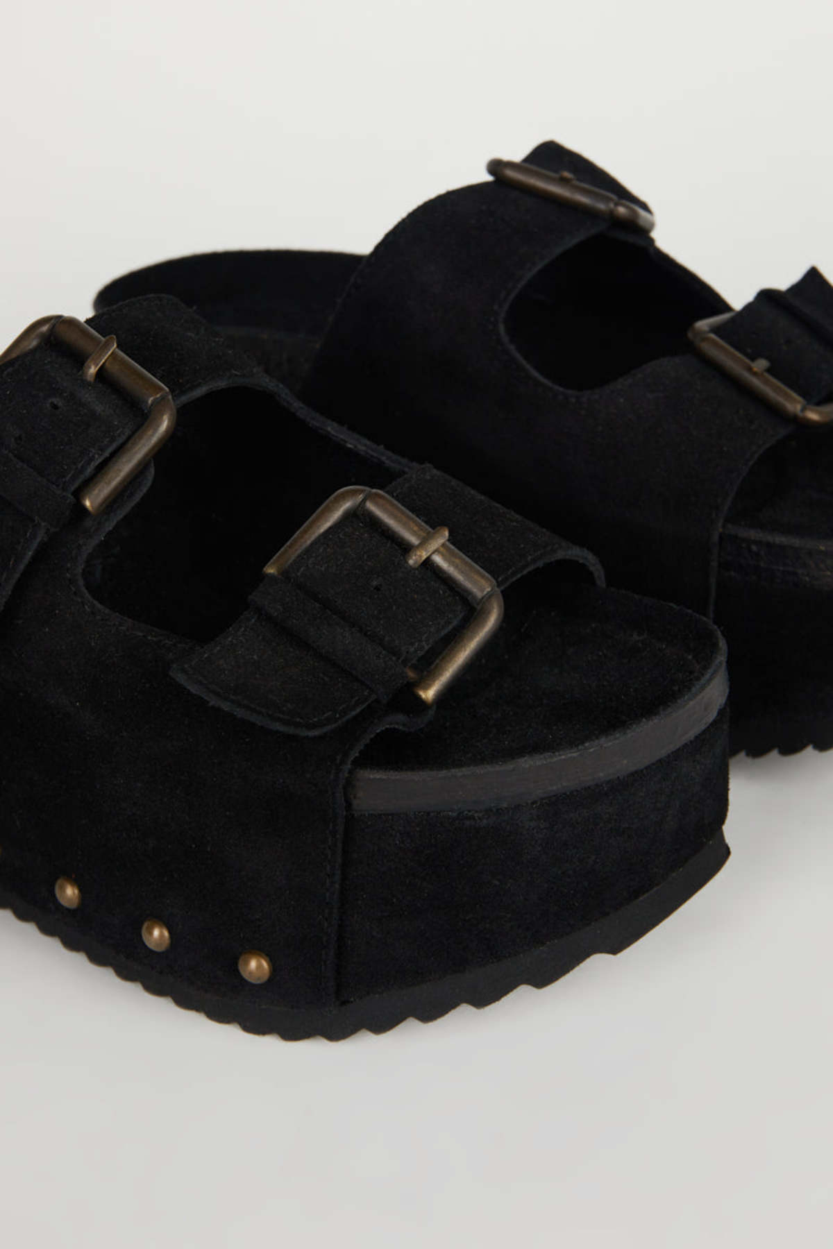 INTENTIONALLY __________. COOPER-2 Suede Platform Sandal - Image 17 of 42