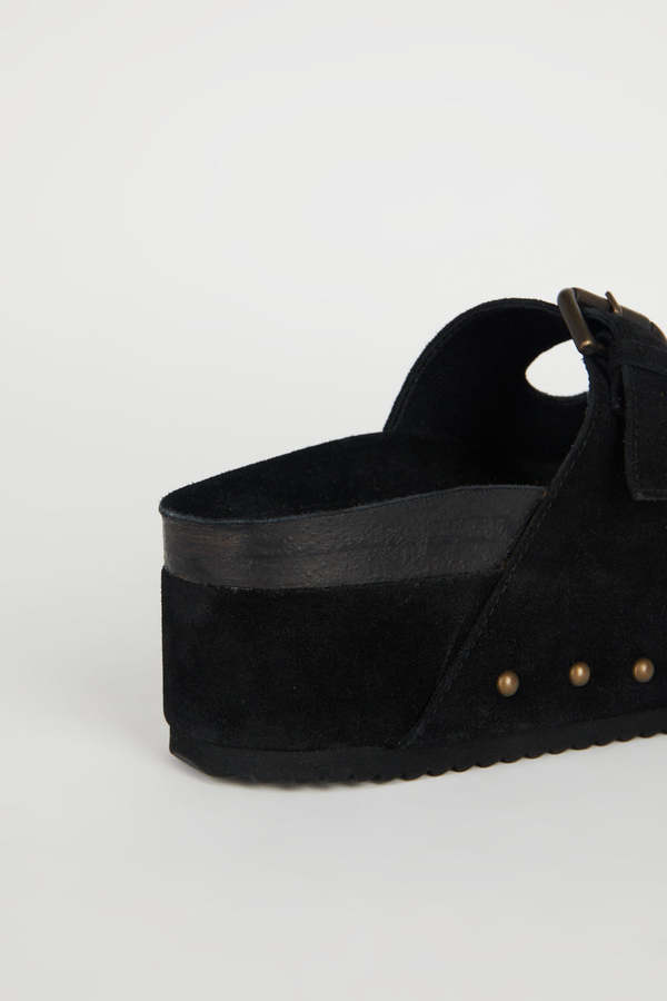 INTENTIONALLY __________. COOPER-2 Suede Platform Sandal