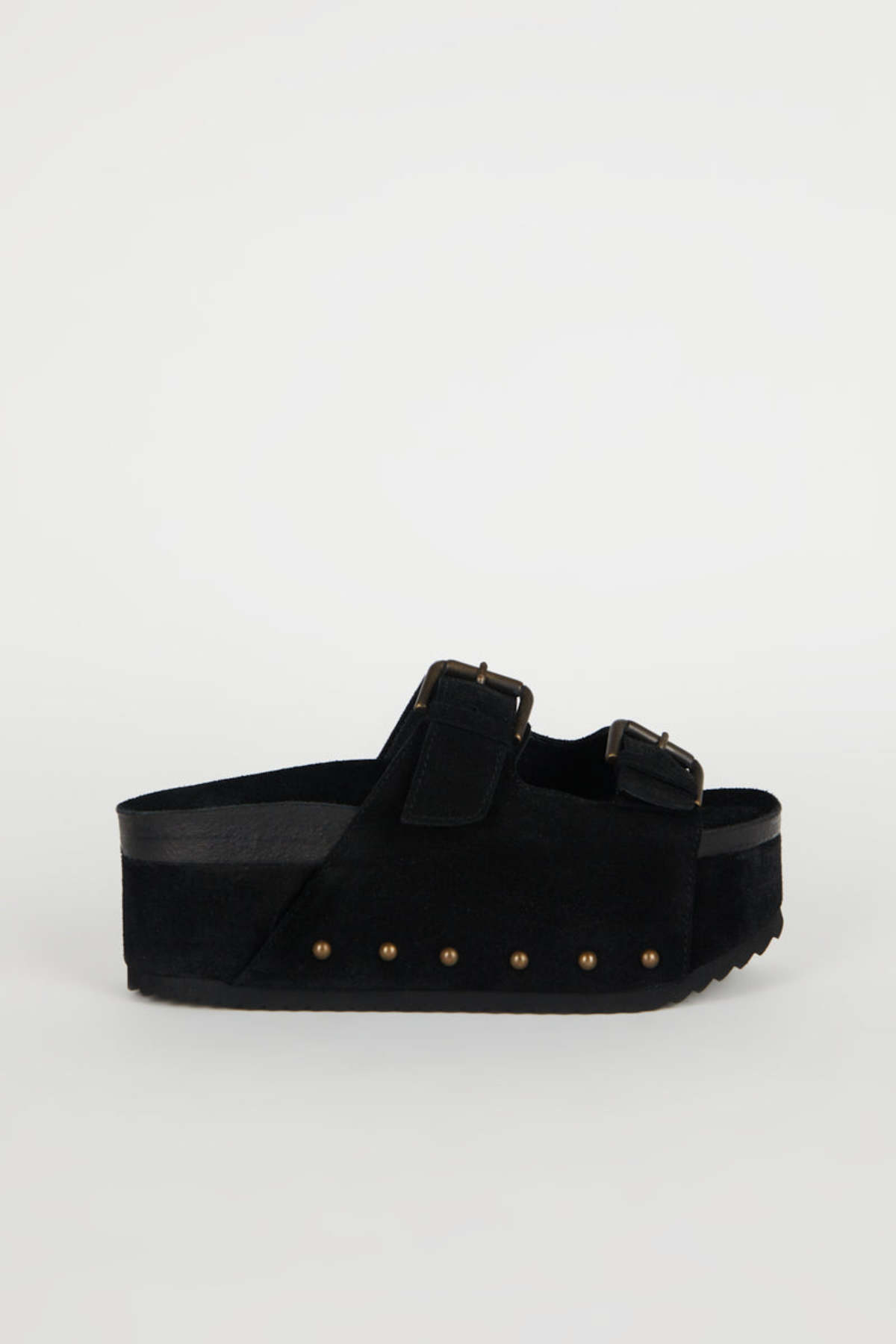 INTENTIONALLY __________. COOPER-2 Suede Platform Sandal - Image 19 of 42