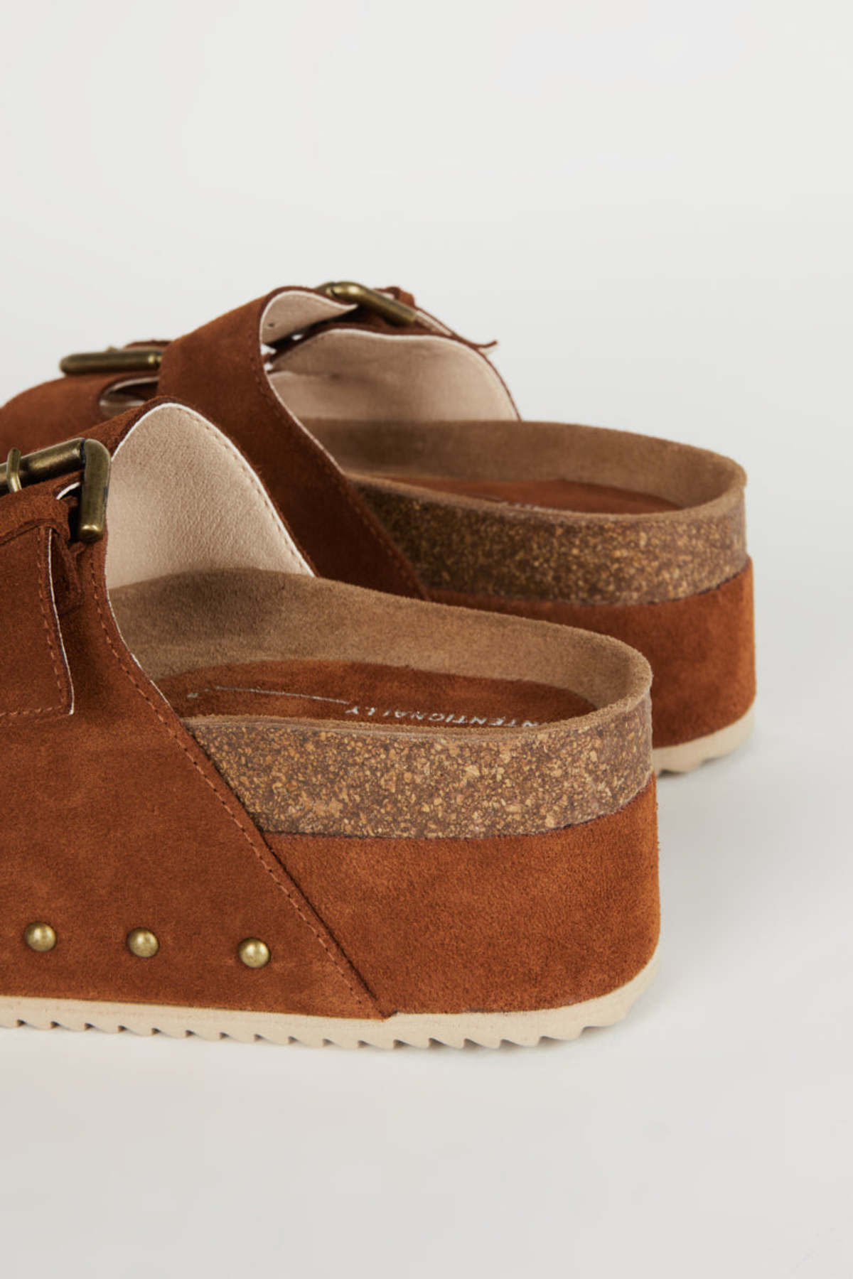 INTENTIONALLY __________. COOPER-2 Suede Platform Sandal - Image 23 of 42