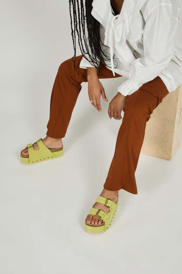 INTENTIONALLY __________. COOPER-2 Suede Platform Sandal