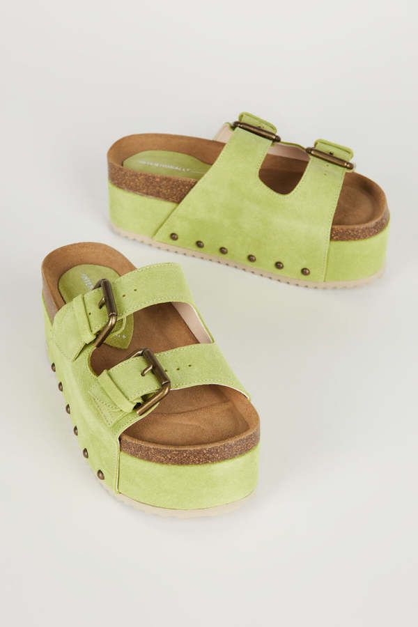 INTENTIONALLY __________. COOPER-2 Suede Platform Sandal