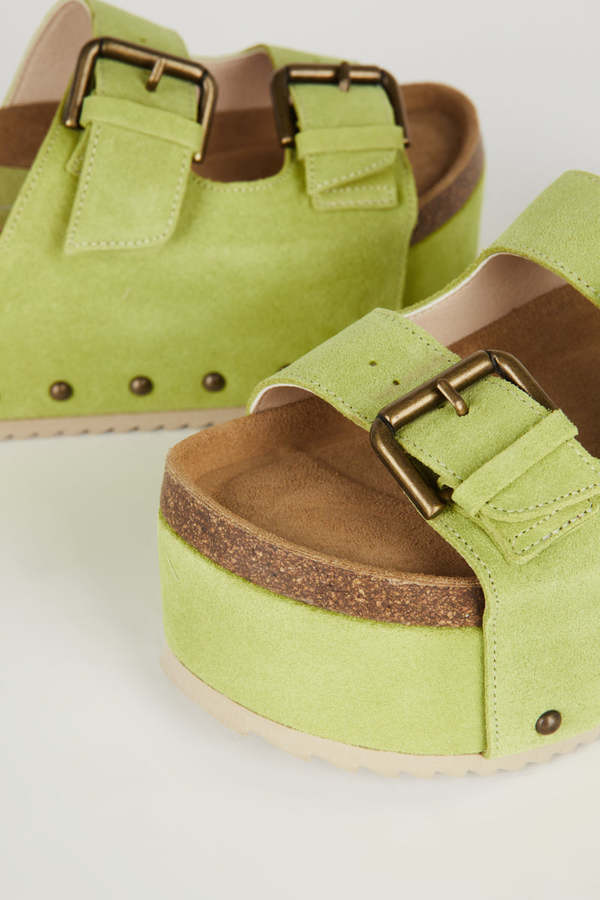 INTENTIONALLY __________. COOPER-2 Suede Platform Sandal