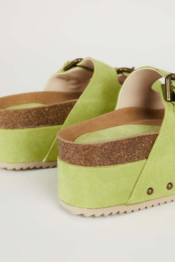 INTENTIONALLY __________. COOPER-2 Suede Platform Sandal