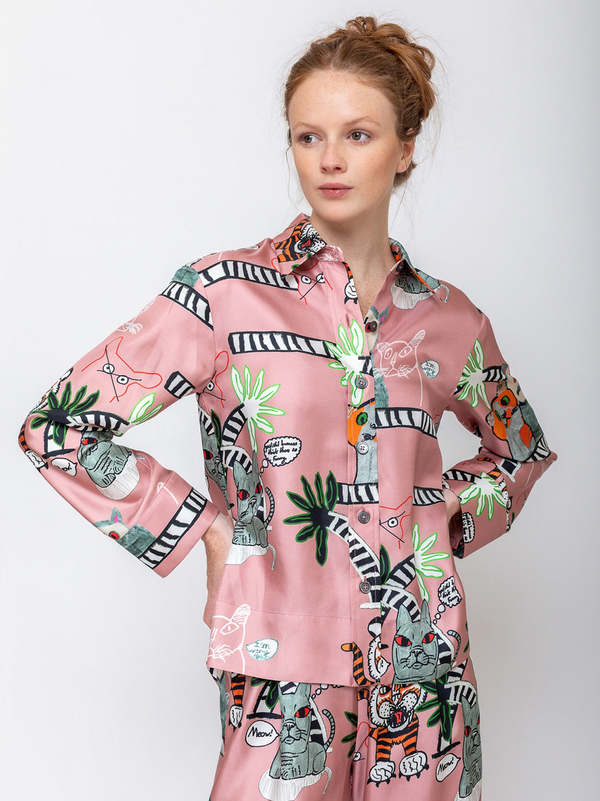 Odeeh Cats & Tigers Blouse